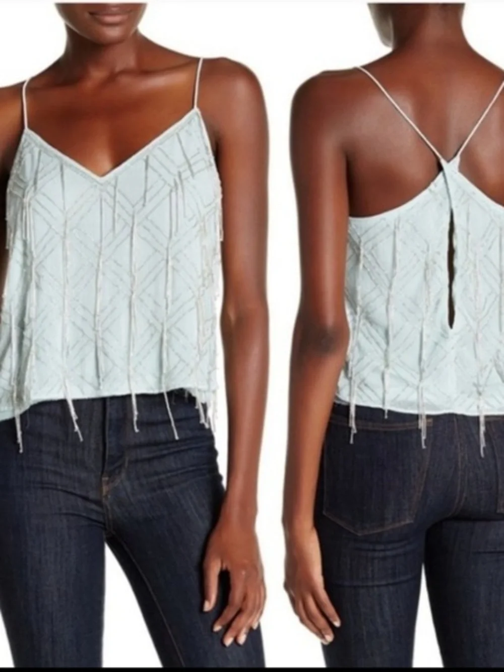 Free People Gatsby Beaded Camisole Top